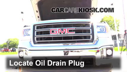 2014 GMC Sierra 1500 SLE 4.3L V6 FlexFuel Crew Cab Pickup Aceite Cambiar aceite y filtro de aceite